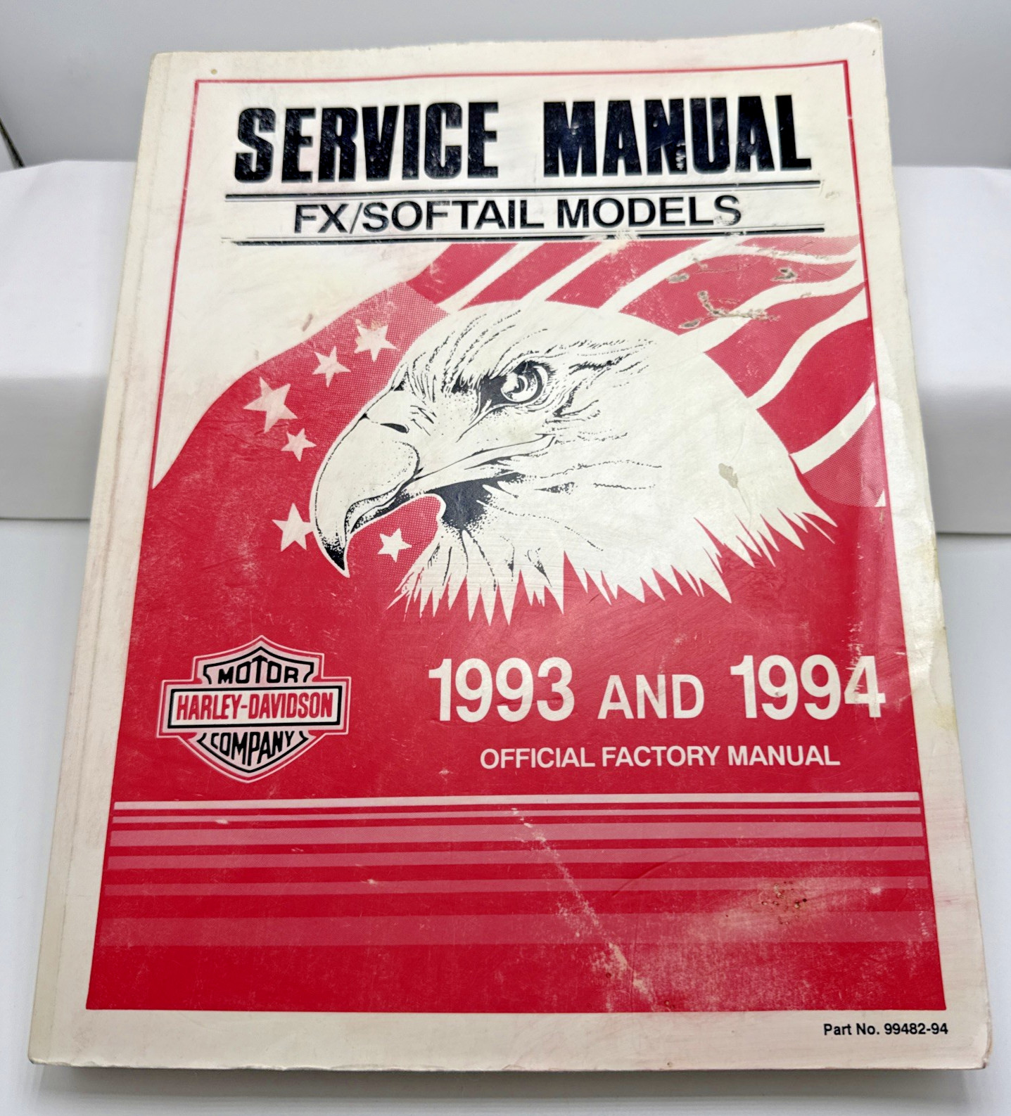 1993 and 1994 Harley-Davidson FX/Softail Models Service Manual - Part #99482-94