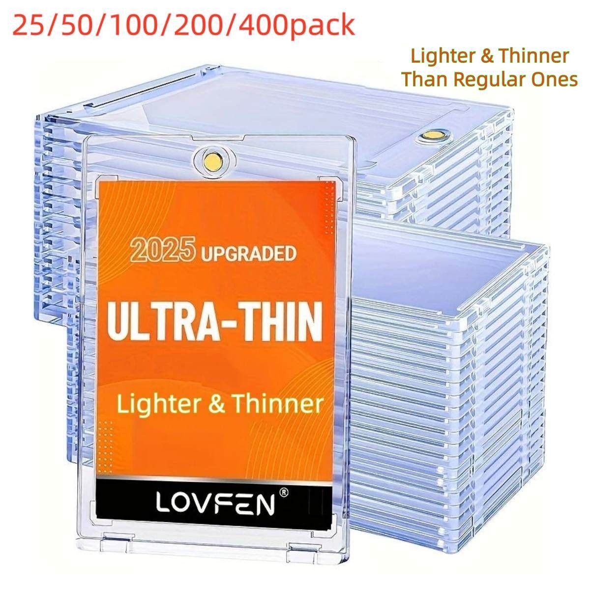 Ultra-Thin Magnetic One Touch Card Holder 25/50/100/200/400 Pack For 35PT Cards Ultra-Thin Magnetic One Touch Card Holder 25/50/100/200/400 Pack For 35PT Cards