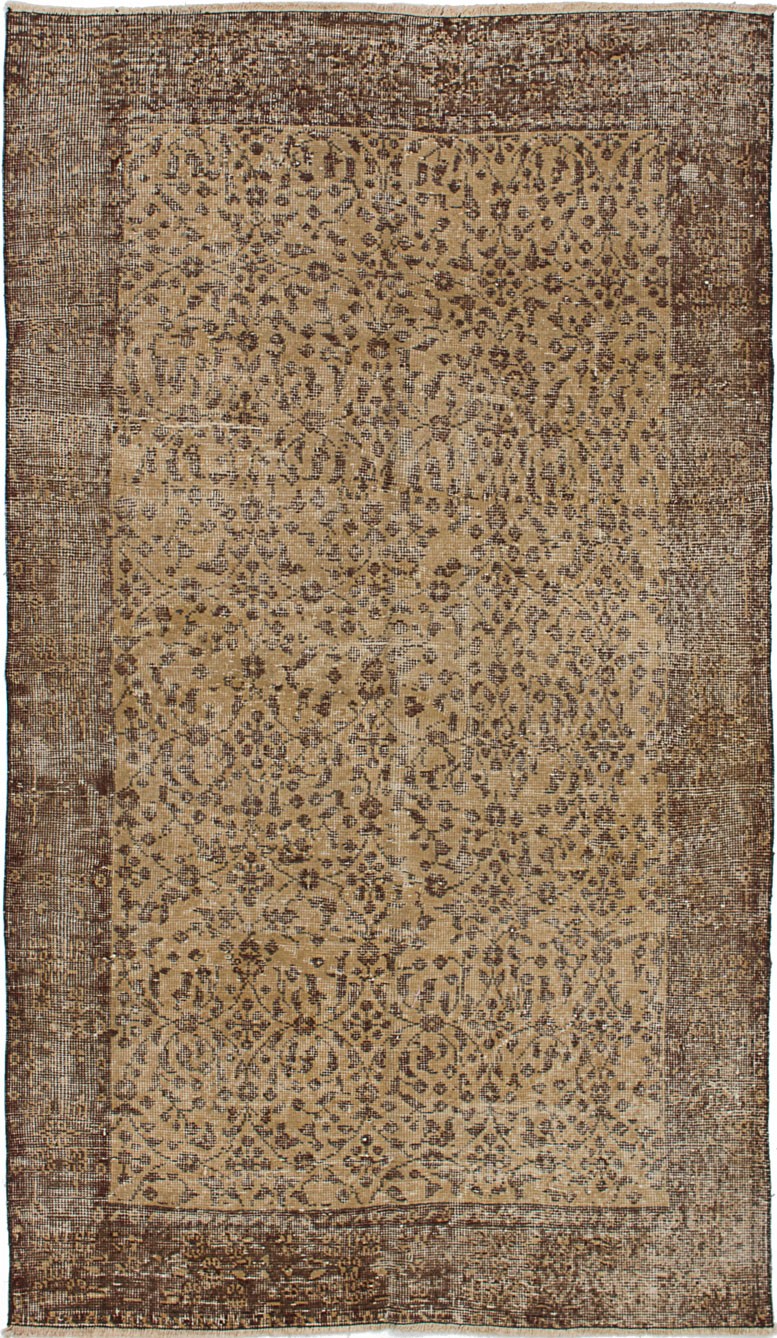 Vintage Hand-Knotted Area Rug 4'1