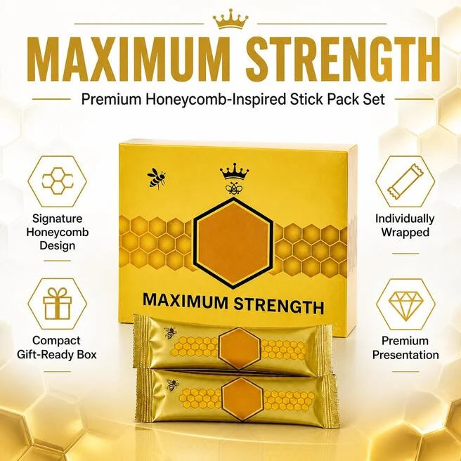 organic honey 12 sachets MAXIMUM STRENGTH