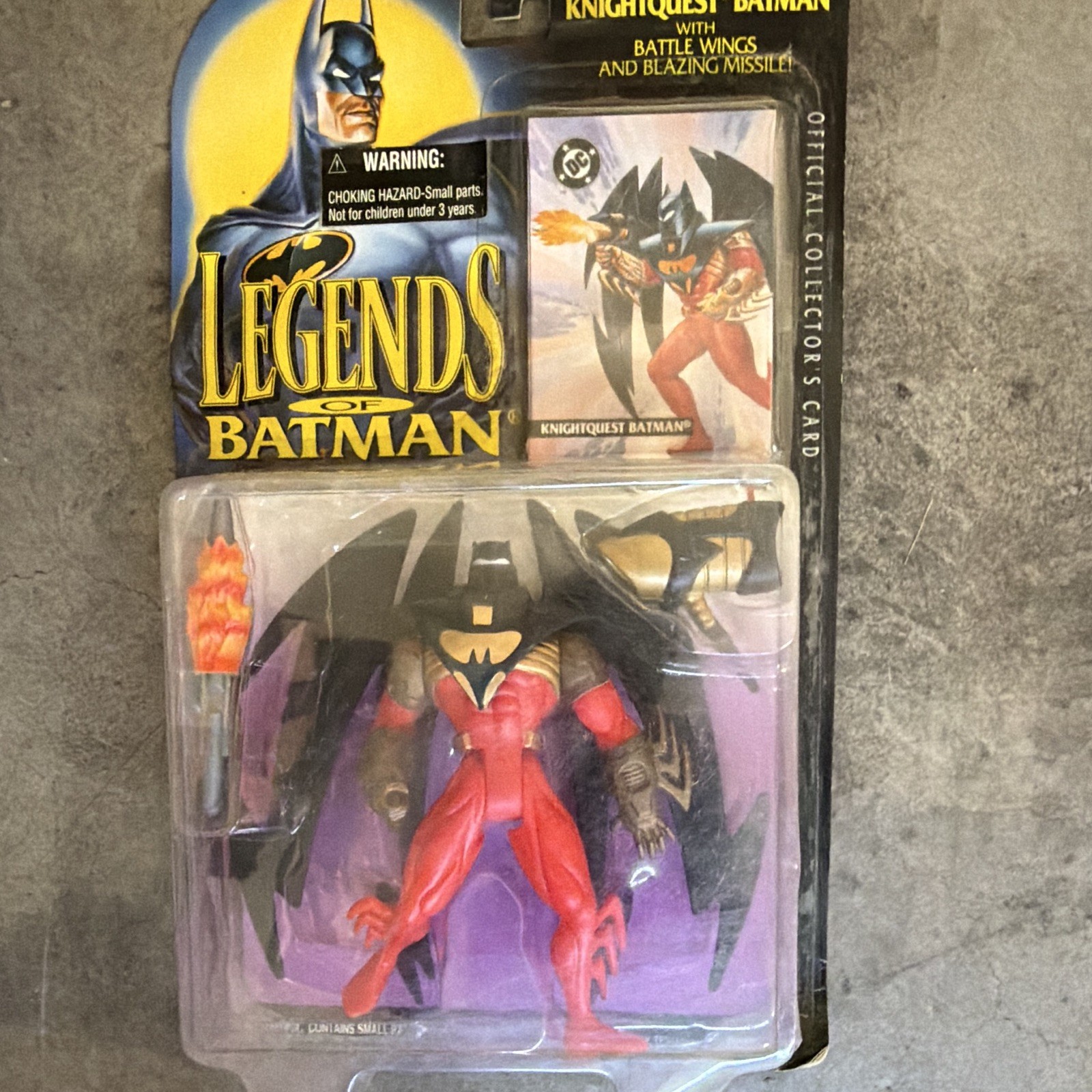 Kenner Legends of Batman Knightquest Batman Action Figure w/ Wings Missile Boxed Kenner Legends of Batman Knightquest Batman Action Figure w/ Wings Missile Boxed