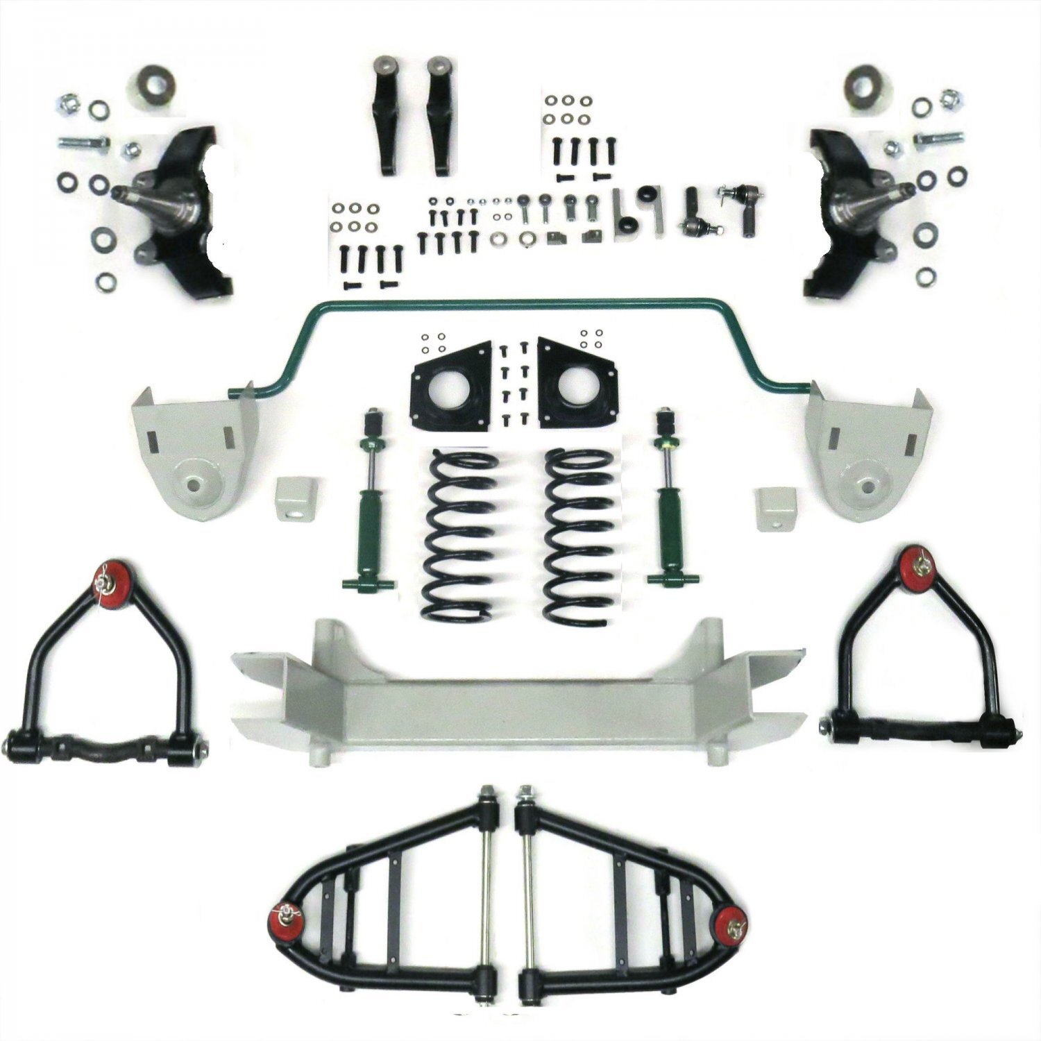 1928-1947 Ford Mustang II 2 IFS Front End kit  Shocks Springs Swaybar Stabilizer