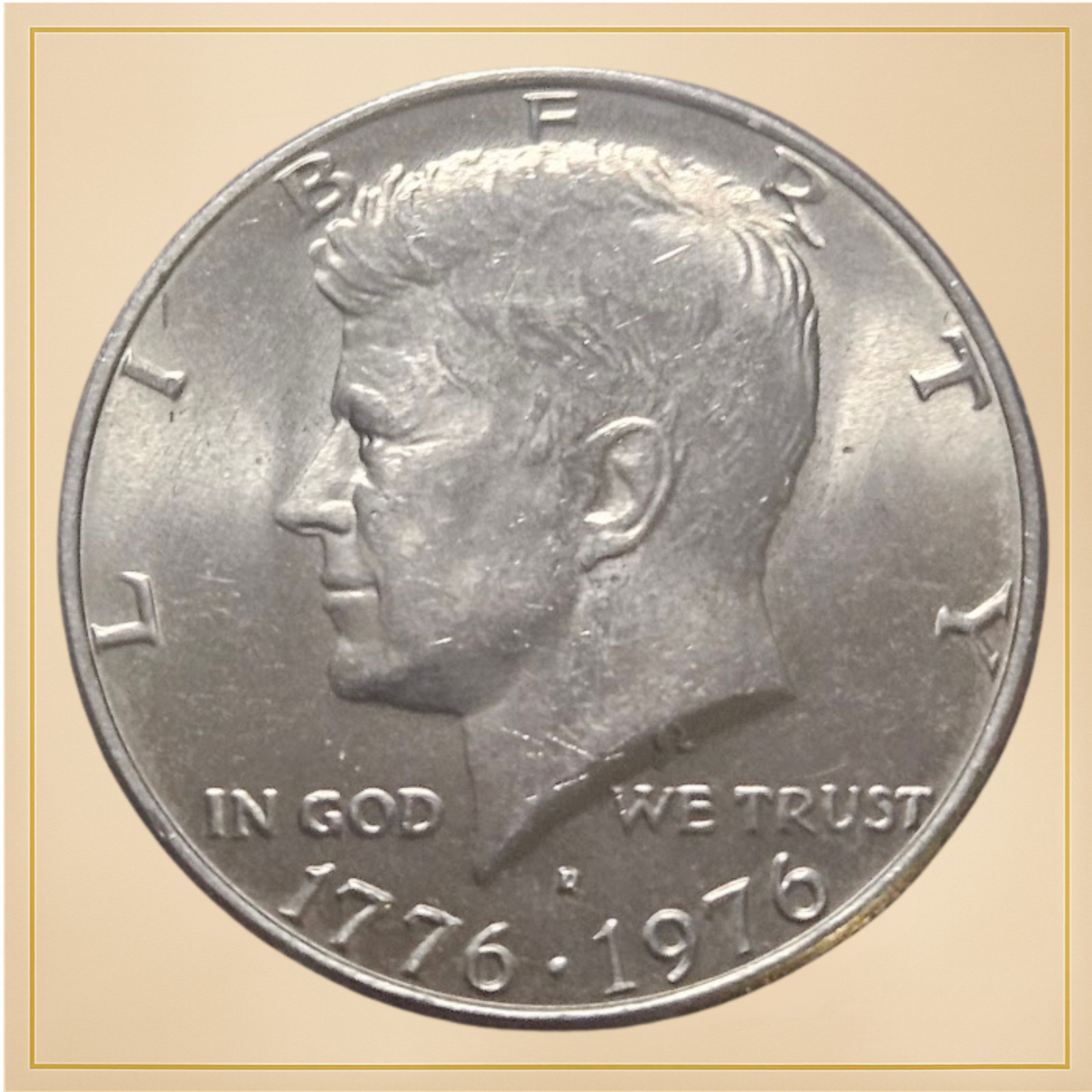 Bicentennial Kennedy Half Dollar -  ERROR - FILLED/REPUNCHED MINT MARK