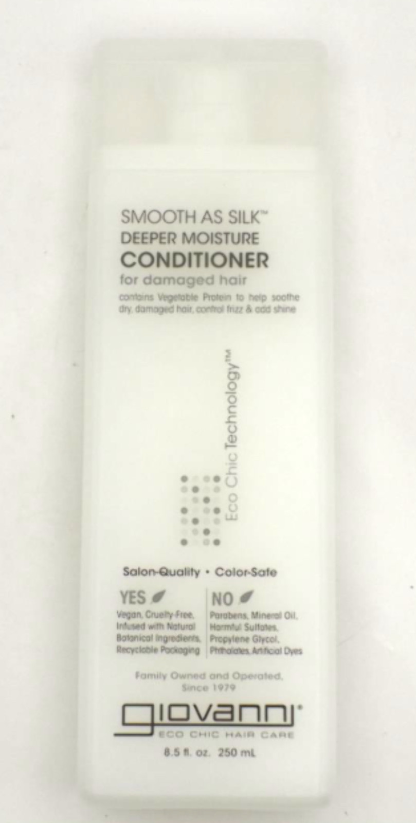 GIOVANNI Smooth As Silk Deeper Moisture Conditioner - Calms Frizz, Adds Moisture