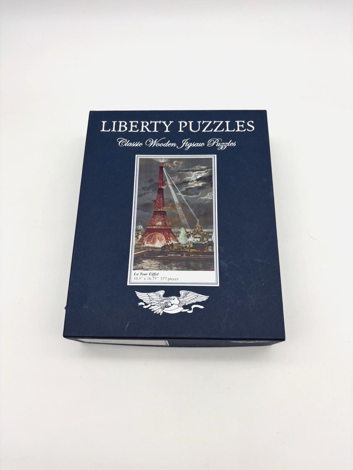 Liberty Wooden Jigsaw Puzzle La Tour Eiffel 377 Pieces 10.5 x 16.75 Rare Retired
