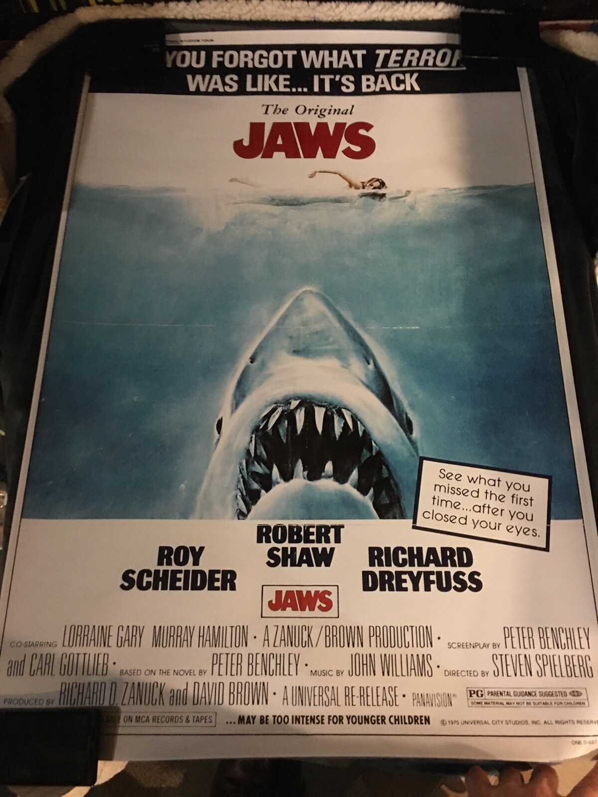 JAWS Movie POSTER 24x36 Steven Spielberg 
