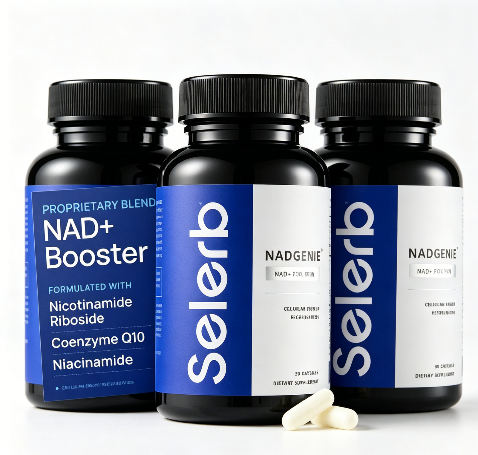 3BOTTLES Selerb NAD+ Supplement for Men-With Liposomal-NAD+,CoQ10, L-Carnitine**
