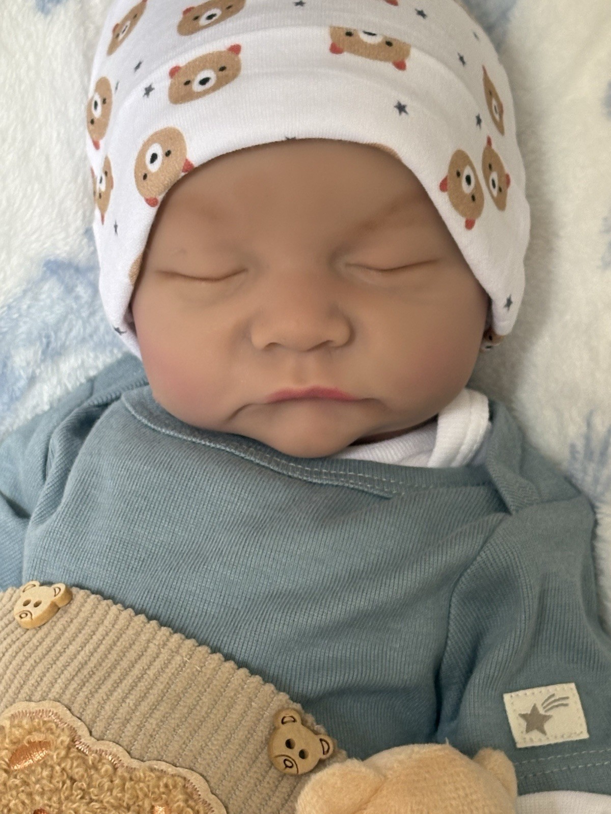 Full Silicone Reborn Baby Boy Doll Newborn Floppy Lifelike Soft squishy 18” Gift