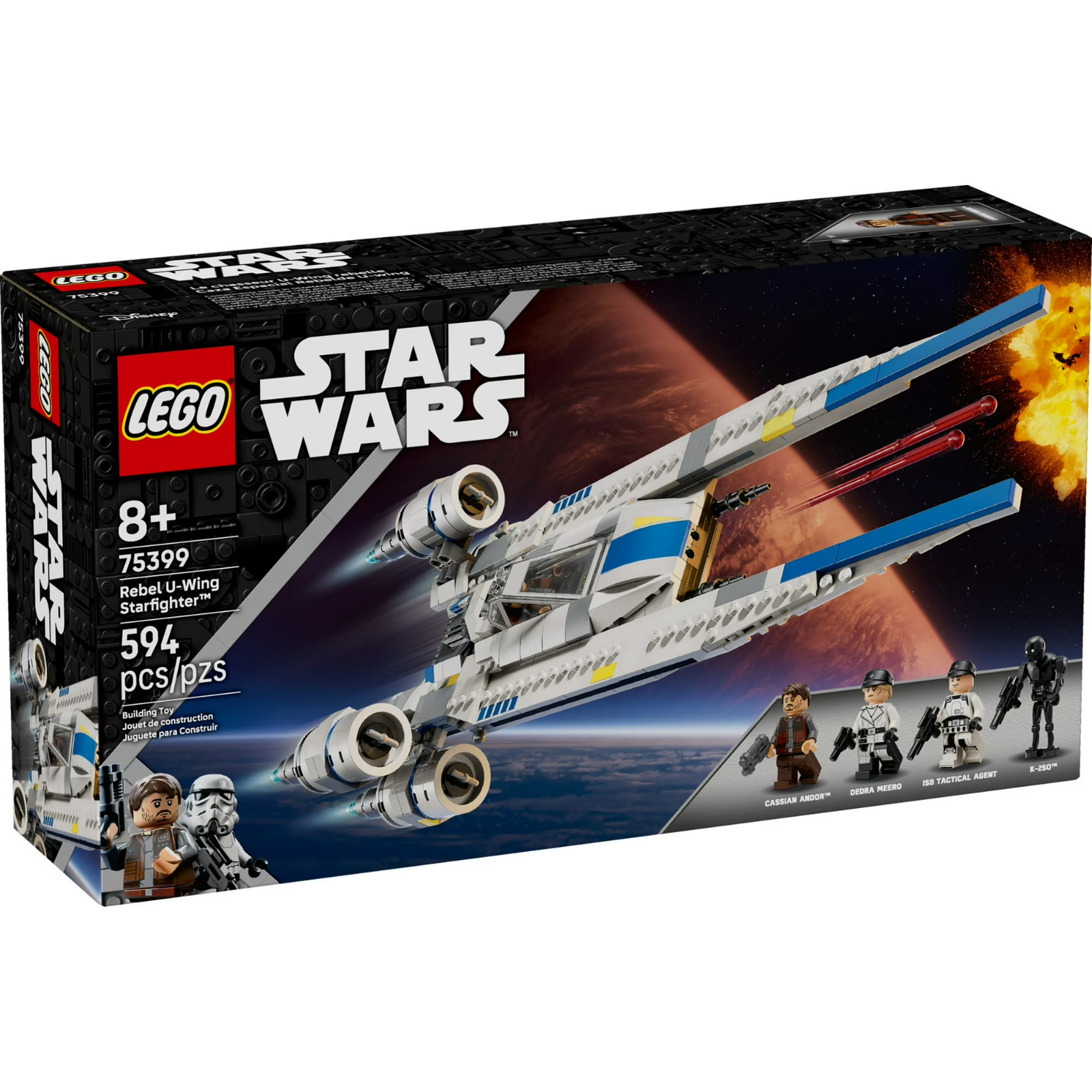 LEGO Star Wars U-Wing Starfighter 75399 Andor K-2SO Dedra Meero Toy NIB