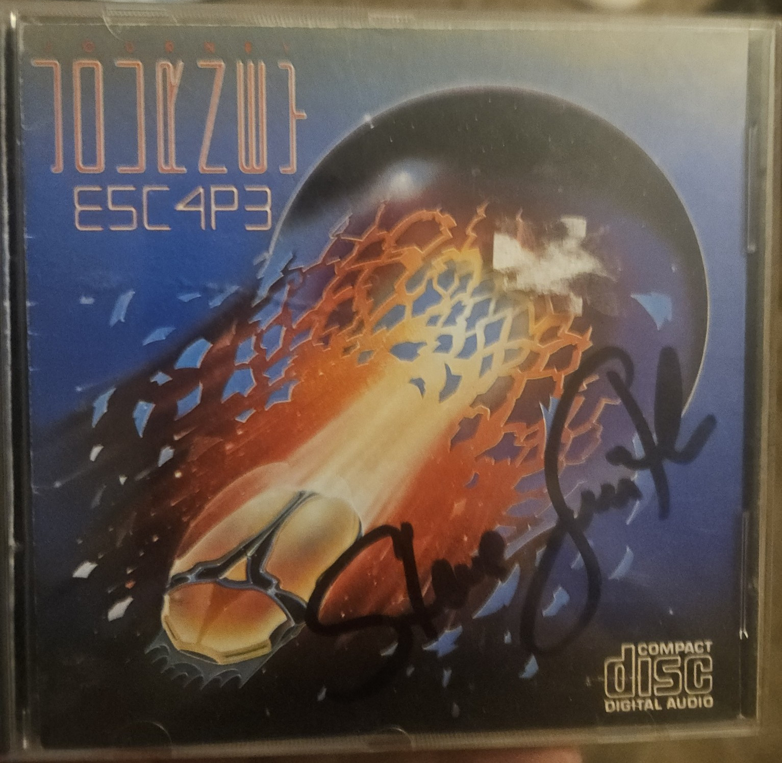 Journey Escape CD Signed by Steve Smith (w/PROOF)