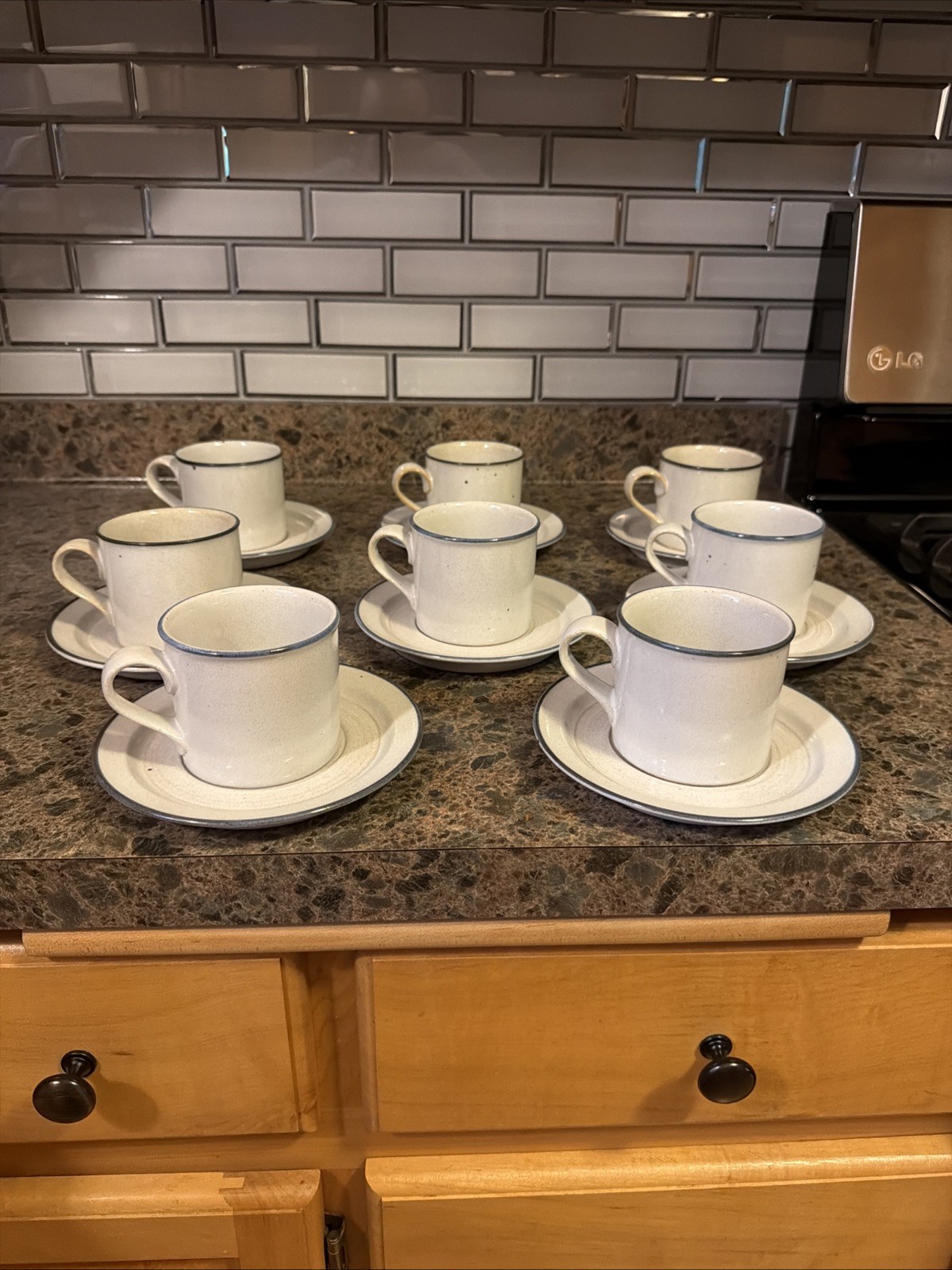 (8) Mikasa Canyon Cups & Saucers