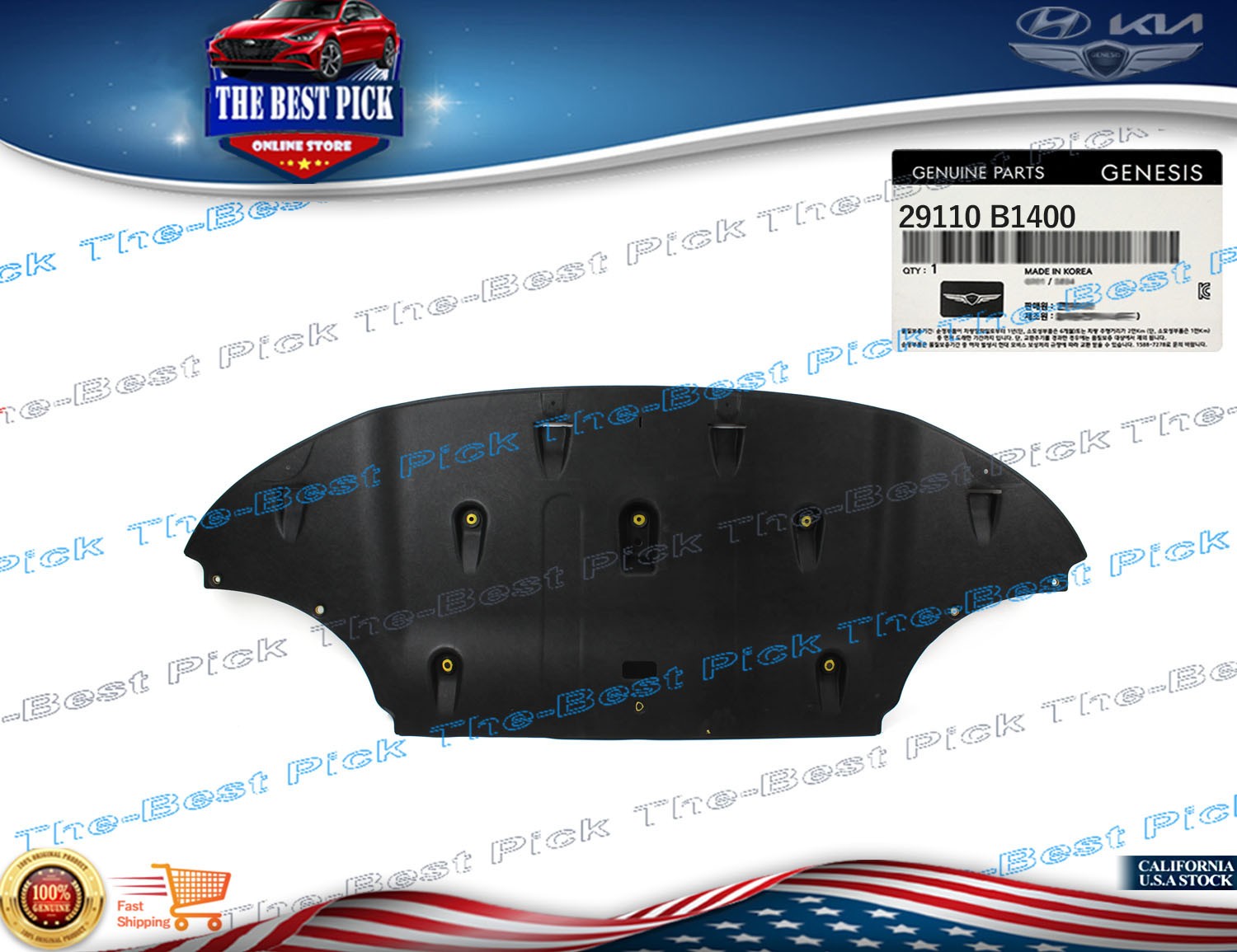 ⭐GENUINE⭐ OEM Engine Under Cover For 2015-2017 Hyundai GENESIS G80 29110B1400