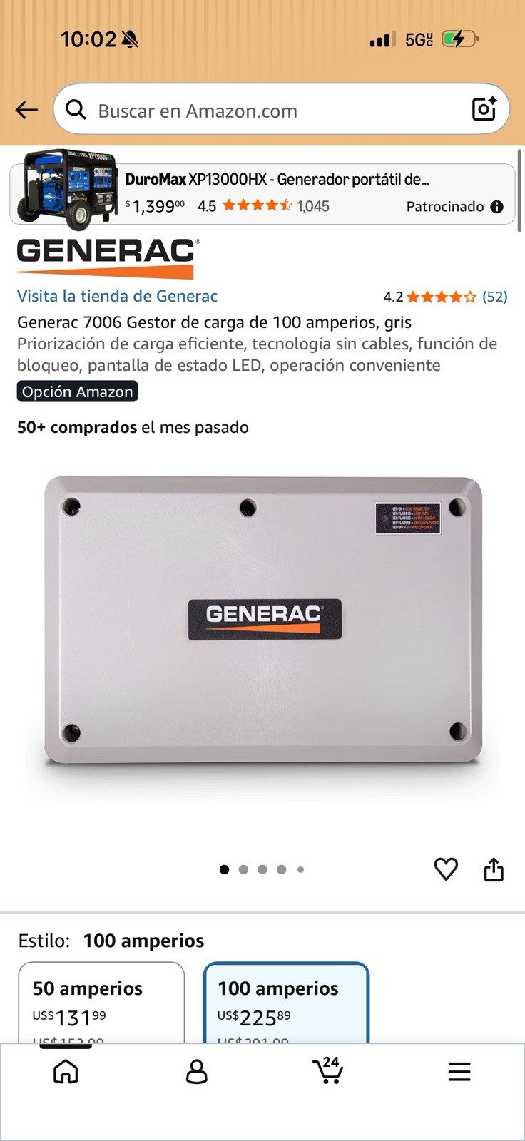 Generac 7006 Automatic Load Management Transfer Switch 100A Rated Amperage Generac 7006 Automatic Load Management Transfer Switch 100A Rated Amperage