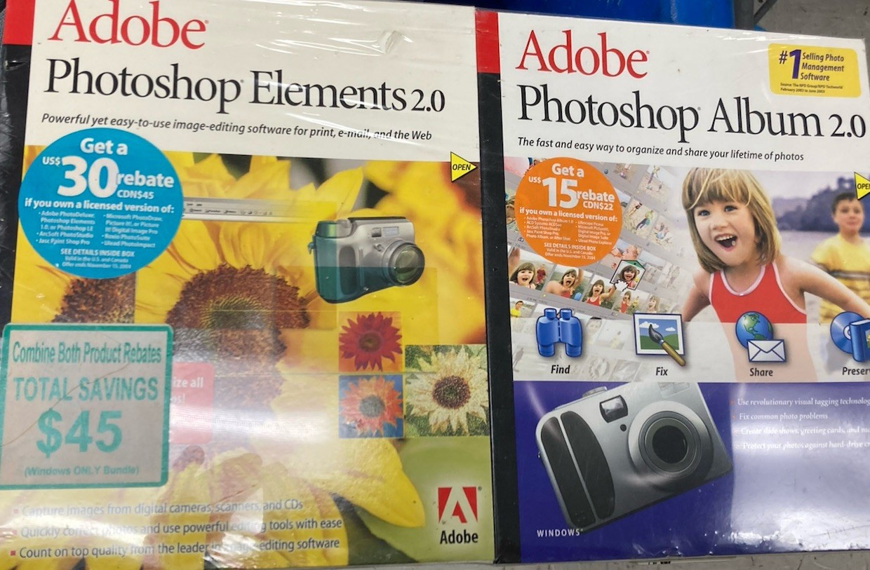 Vintage Adobe Photoshop Elements Photoshop Album 2.0 Sealed Brand New Vintage Adobe Photoshop Elements Photoshop Album 2.0 Sealed Brand New