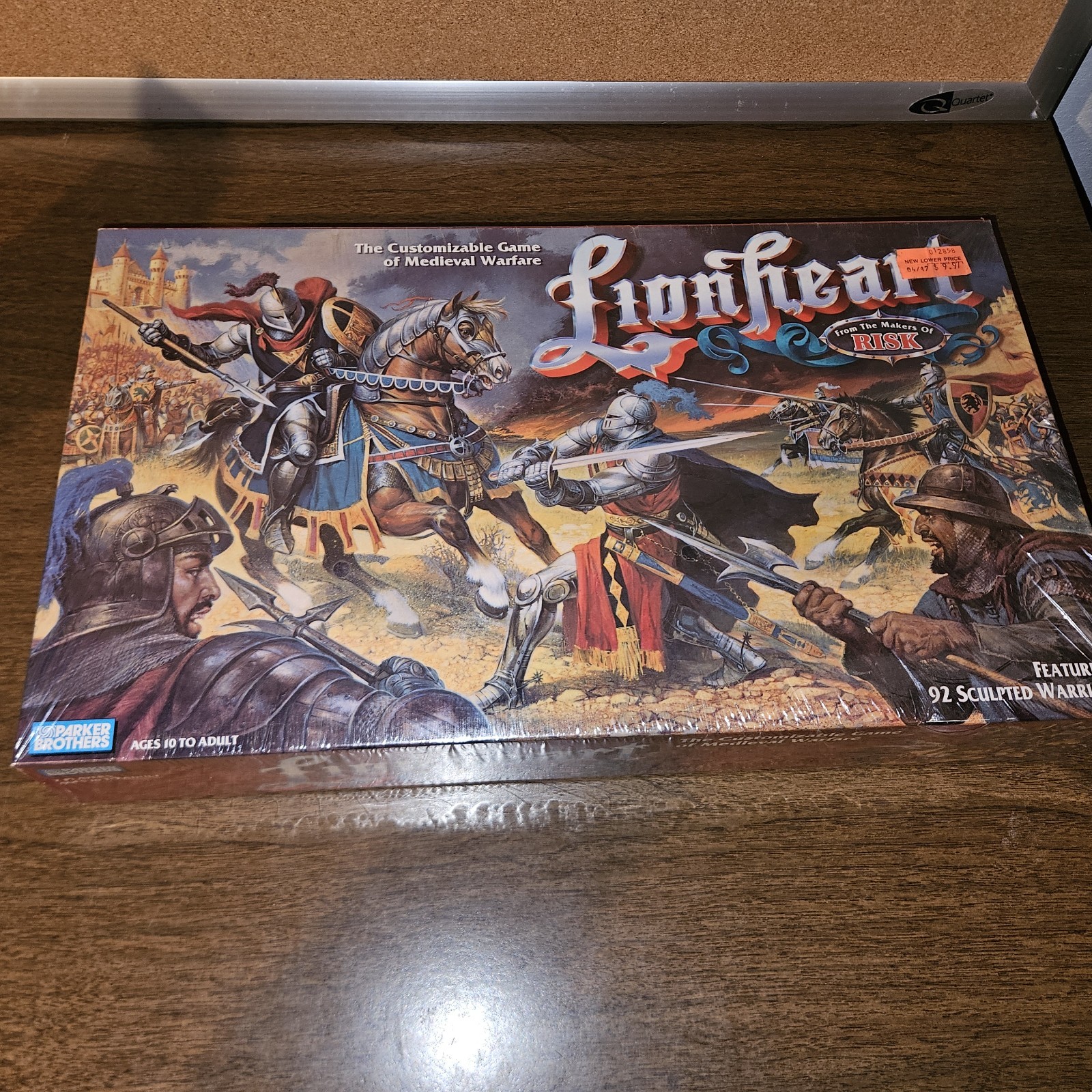 VTG Lionheart Board Game 1997 Parker Brothers Strategy Medieval Factory Sealed