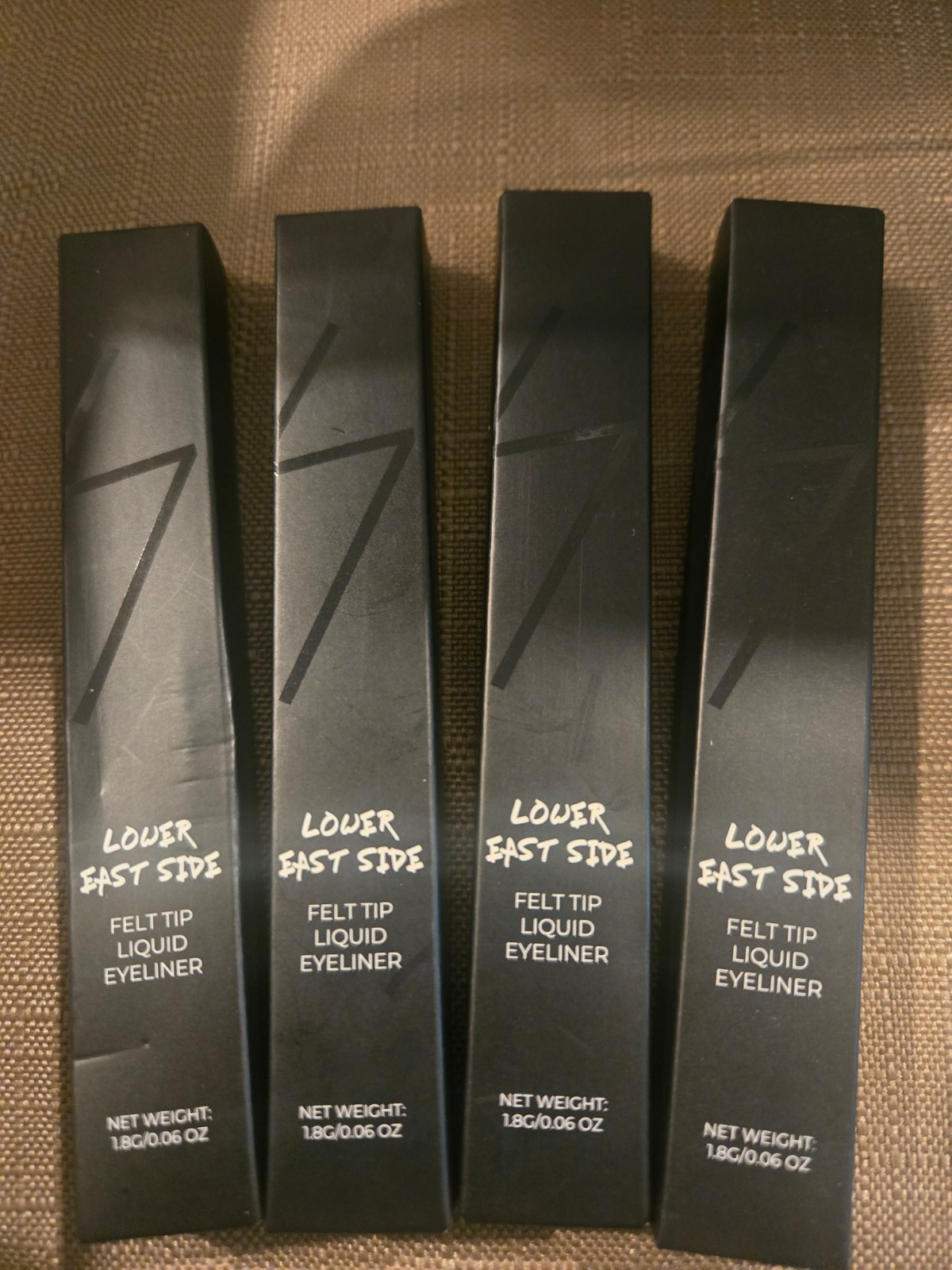 Lower East Side Felt Tip Liquid Eyeliner in Black 0.06 oz (Lot of 4) Lower East Side Felt Tip Liquid Eyeliner in Black 0.06 oz (Lot of 4)