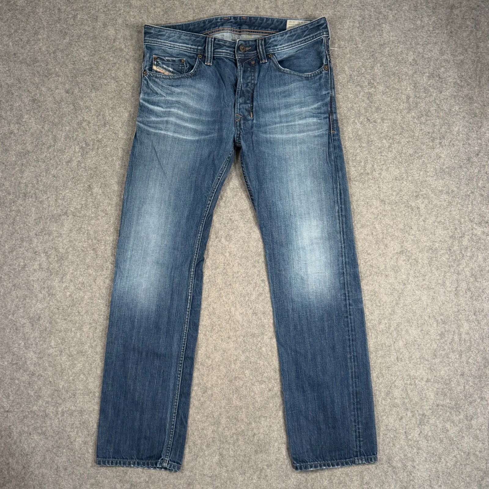 Diesel Industry Blue Denim Safado Regular Slim Straight Jeans Men\'s Size 30x30
