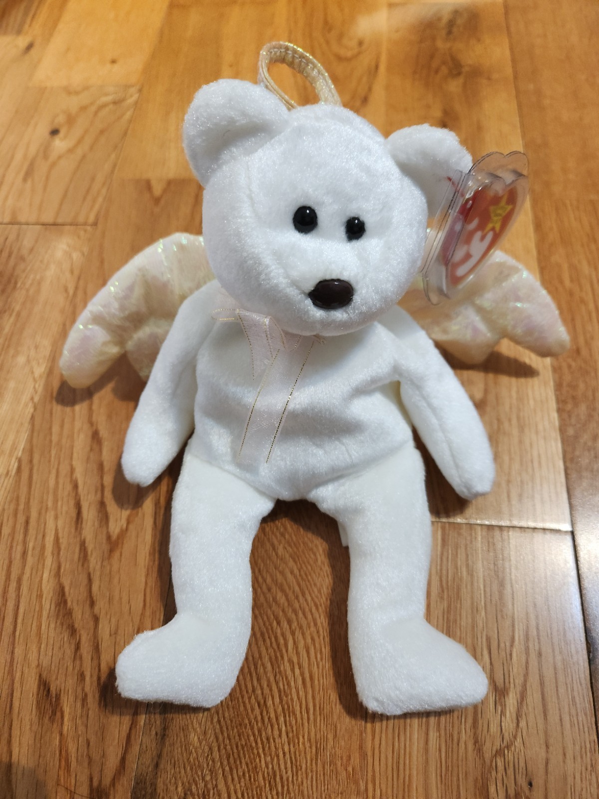 RARE 1998 Halo Beanie Baby Brown Nose Error One Of A Kind RARE 1998 Halo Beanie Baby Brown Nose Error One Of A Kind