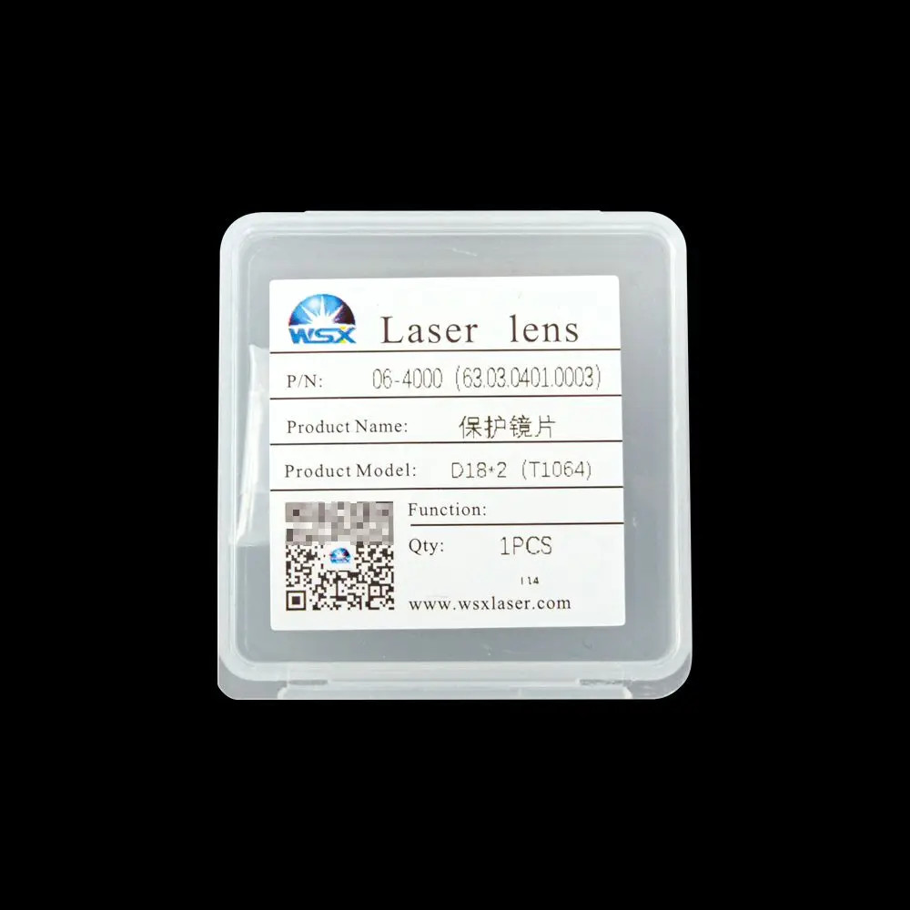10pcs WSX Laser Protective Window D18x2mm 4000W 1064nm for Fiber Laser Cutting