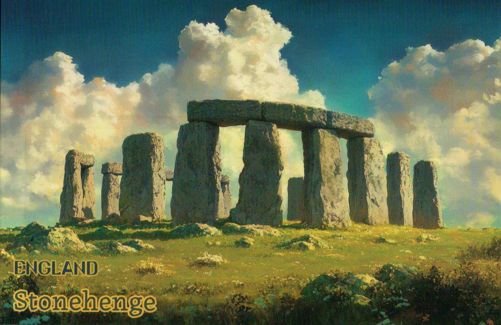 Stonehenge, Salisbury Plain Wiltshire, England UK, Prehistoric - Modern Postcard