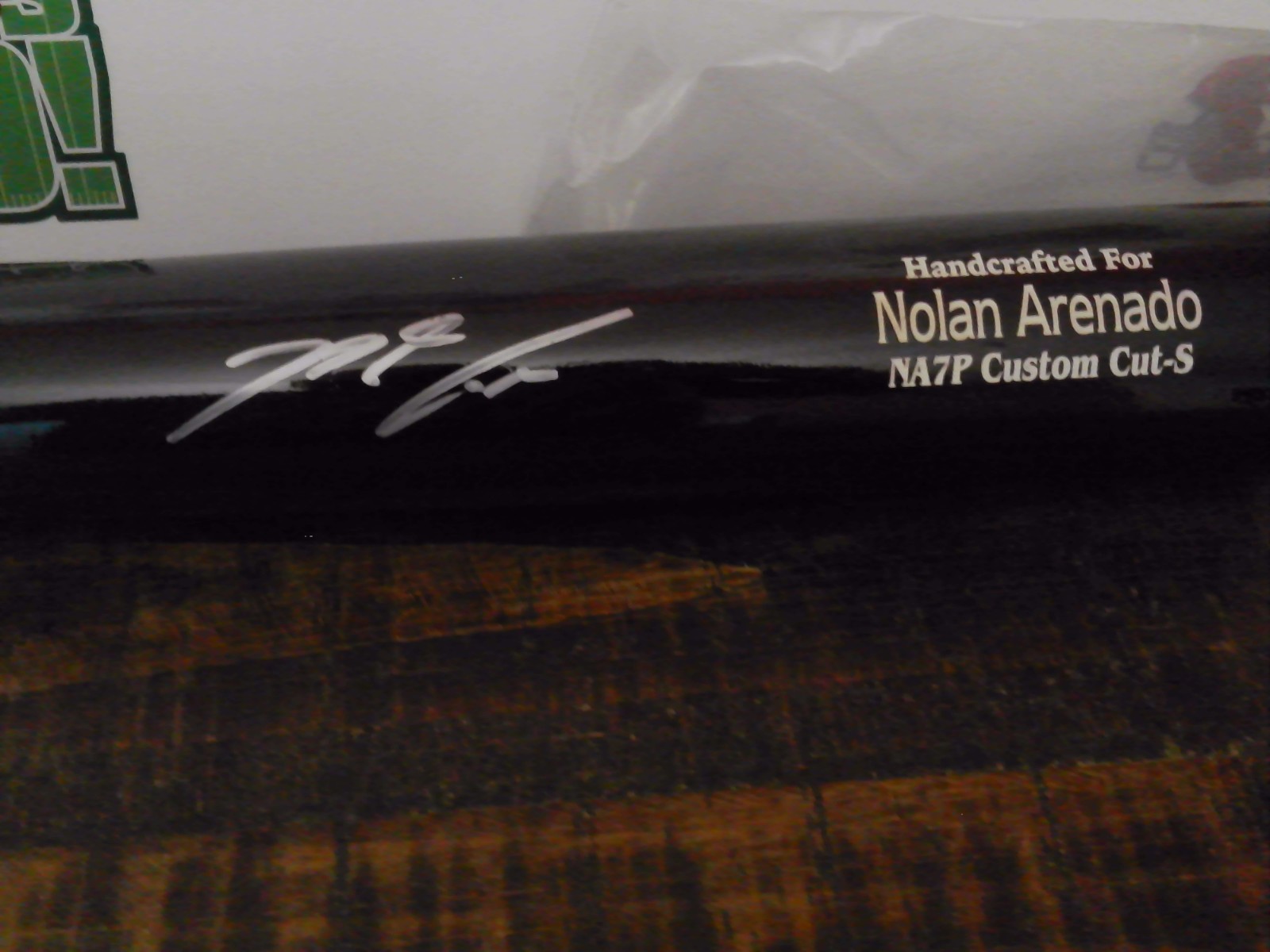 Nolan Arenado Cardinals Custom NA7P Marucci Pro Cut Signed Bat  Dual COA