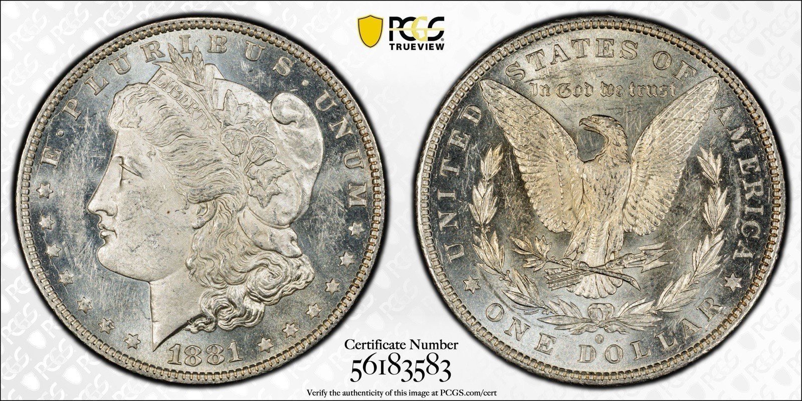 1881-O PCGS MS61 Morgan Dollar. Stunning Silver Coin Great Eye Appeal 🗽🪙