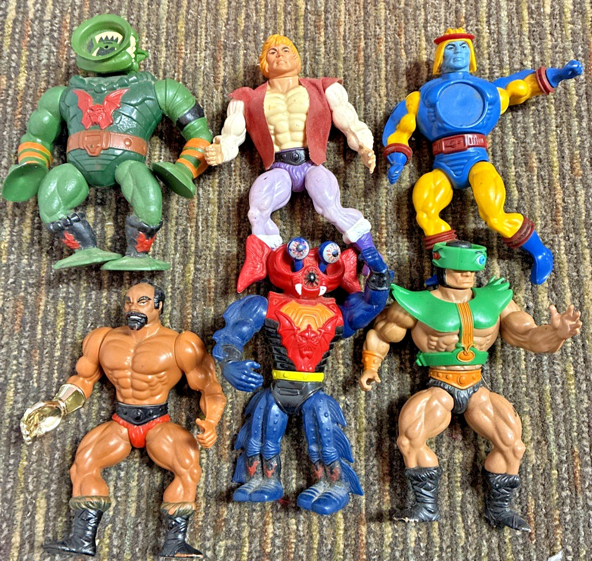 Mattel Masters of the Universe 1980s Action Figures Original Lot of 6