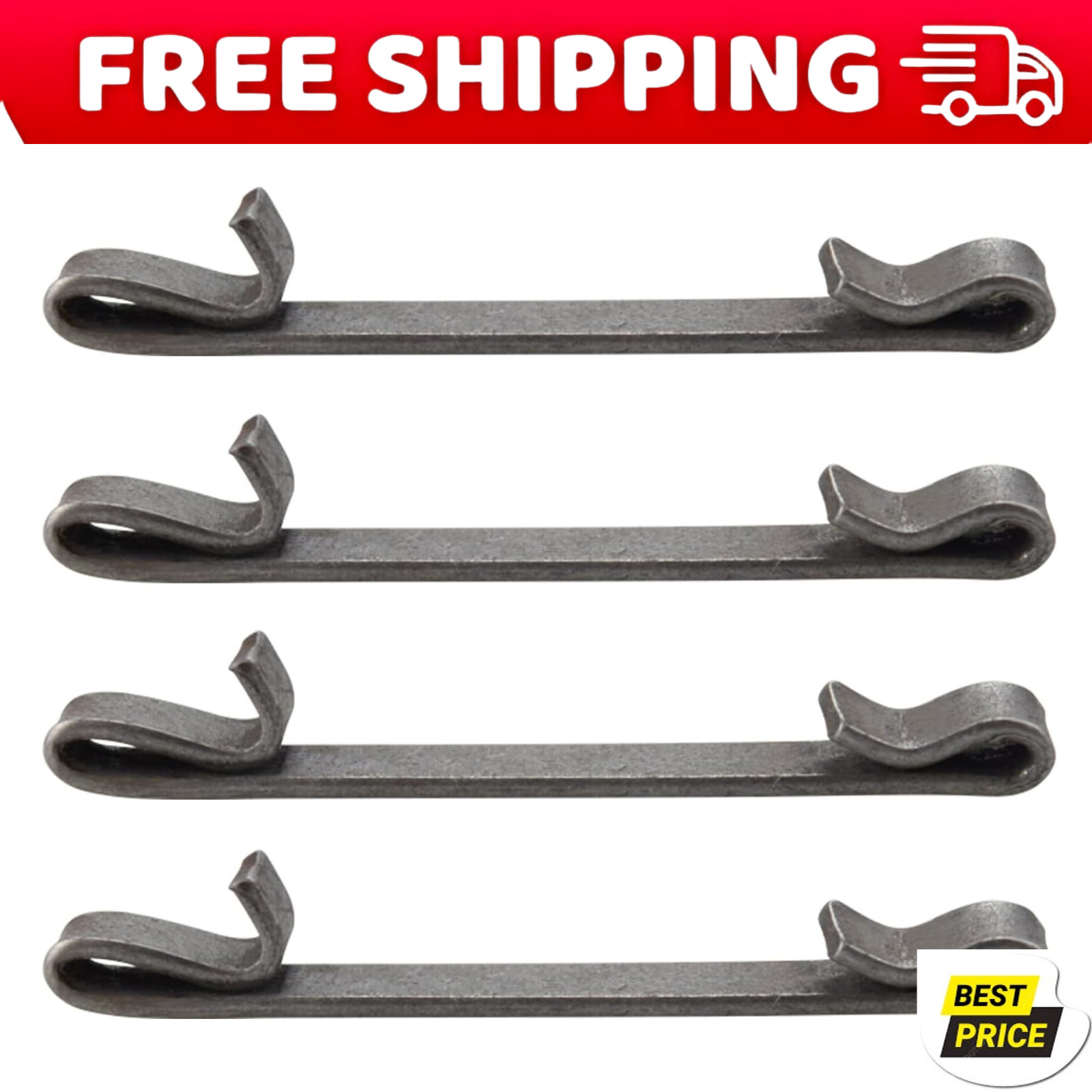4 Pcs Early 2'' Double Loop Style Tool Box Drawer Slide Retaining Keeper Clips f