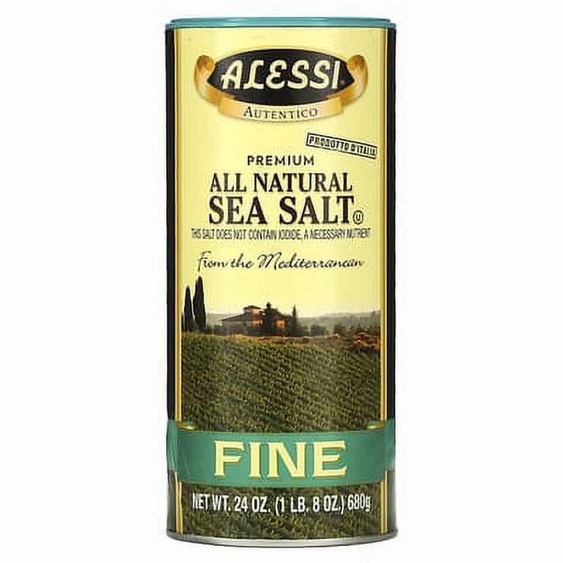 2x Alessi Fine Sea Salt Seasoning Shaker Gourmet Cooking Kitchen Flavor New 24oz