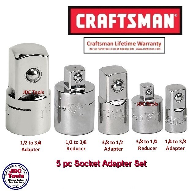 Craftsman 5 pc Socket Adapter Set