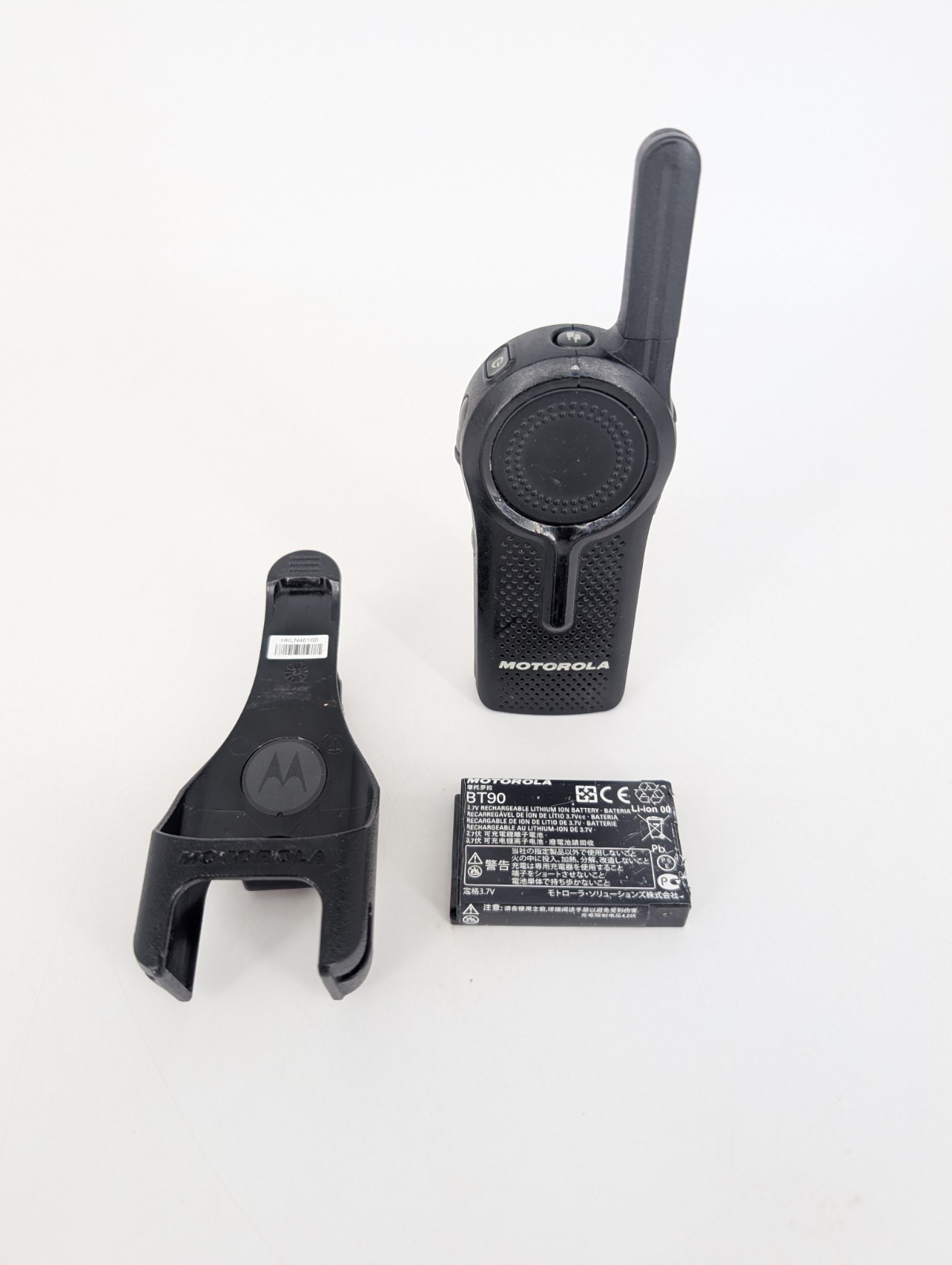 Motorola Two Way Radio DLR1060BHLAB w/ Battery and Clip - NO Back Cover, WORKING
