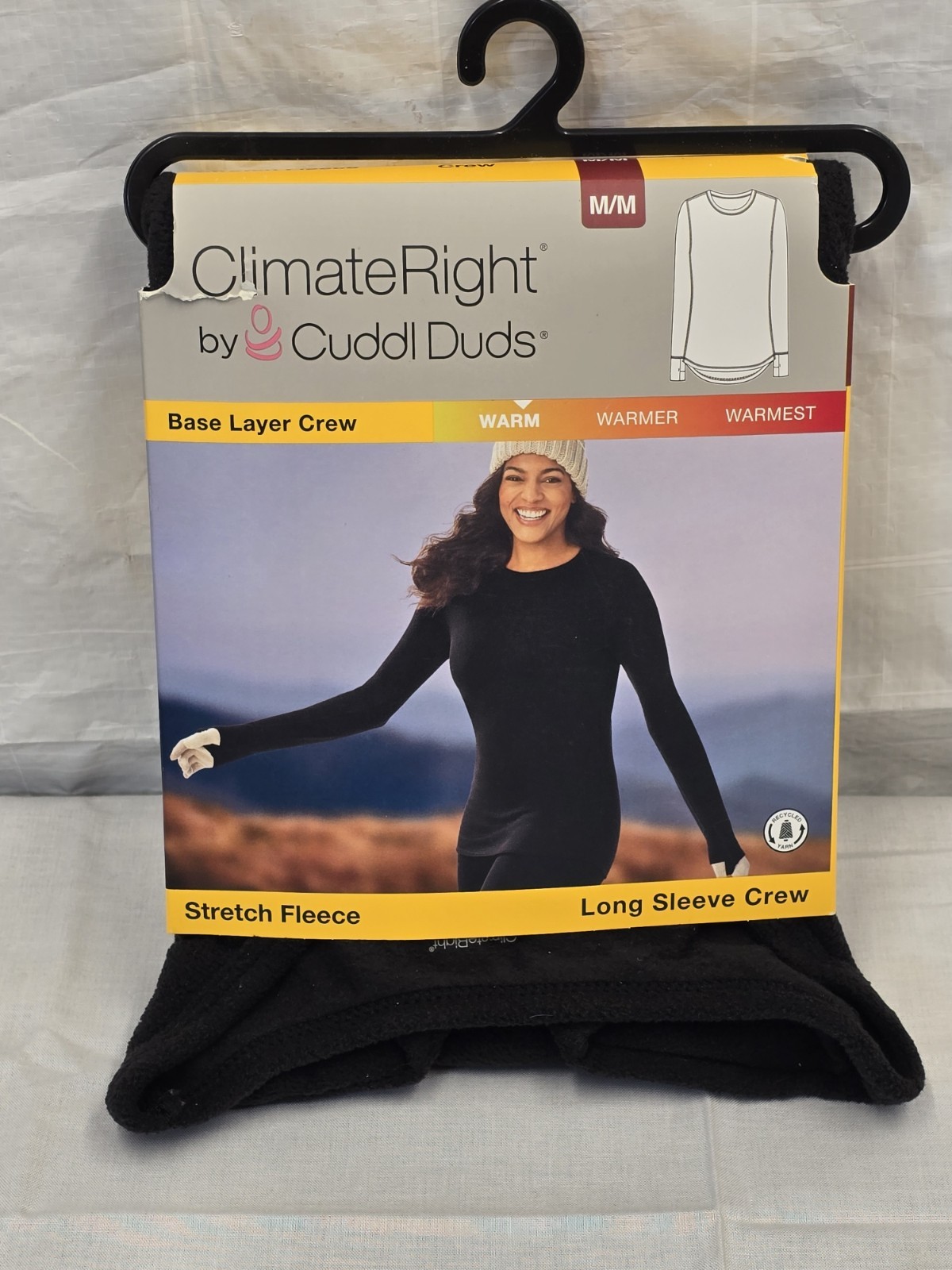 ClimateRight by Cuddl Duds Fleece Base Layer Crew Shirt Size M NEW W TAGS Warm F
