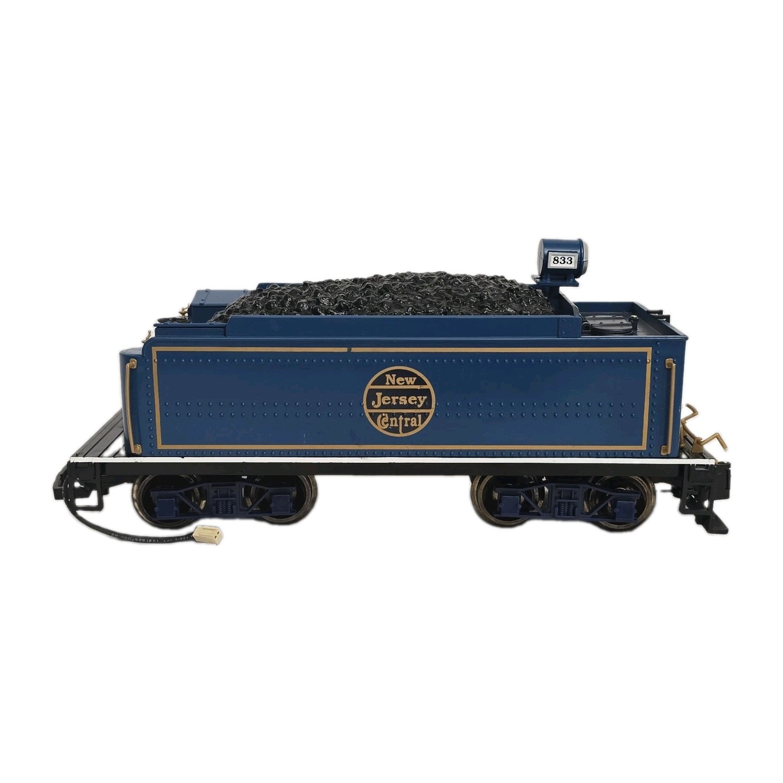 Bachmann G-Scale Blue Comet Coal Tender New Jersey Central 833 For Locomotive 