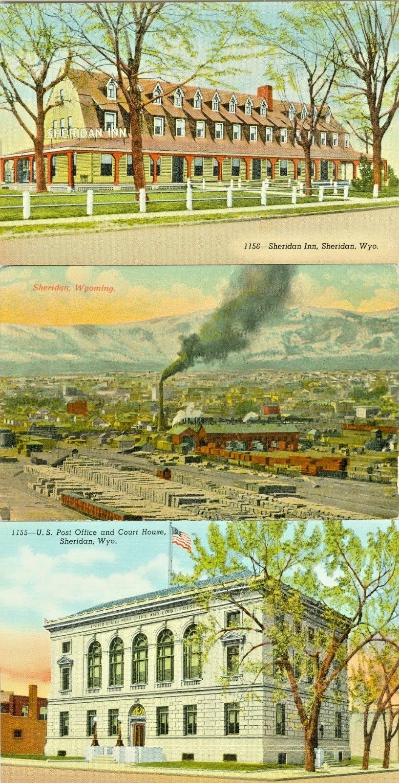 Sheriden WY Collector's Set of 3 