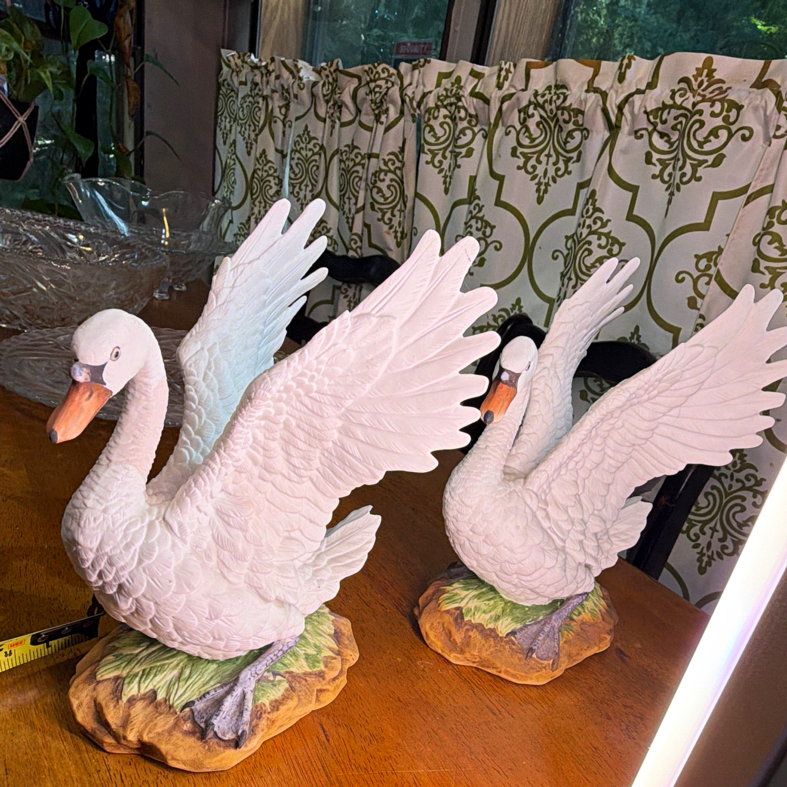 Andrea by Sadek Porcelain Mute Swan Bird Figurines Pair Andrea by Sadek Porcelain Mute Swan Bird Figurines Pair