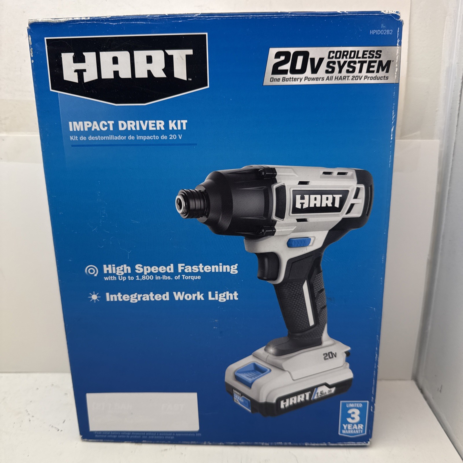 HART HPID02B 20V Cordless Impact Driver Kit Tool Only New In Box Fast Shipping HART HPID02B 20V Cordless Impact Driver Kit Tool Only New In Box Fast Shipping
