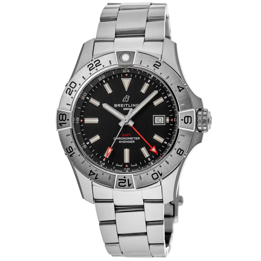 New Breitling Avenger Automatic GMT 44 Black Dial Men\'s Watch A32320101B1A1