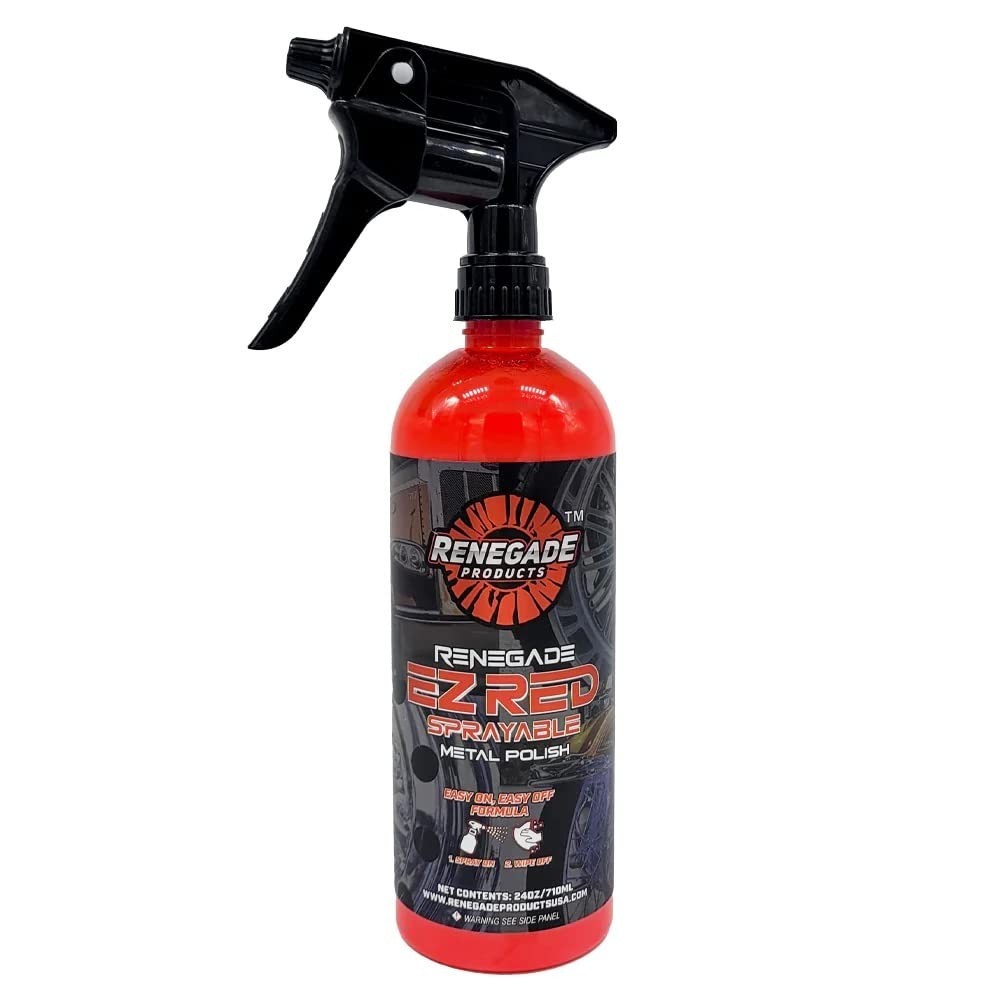 Metal Polish Sprayable Chrome Aluminum Stainless Steel 24oz EZ Red Renegade Metal Polish Sprayable Chrome Aluminum Stainless Steel 24oz EZ Red Renegade