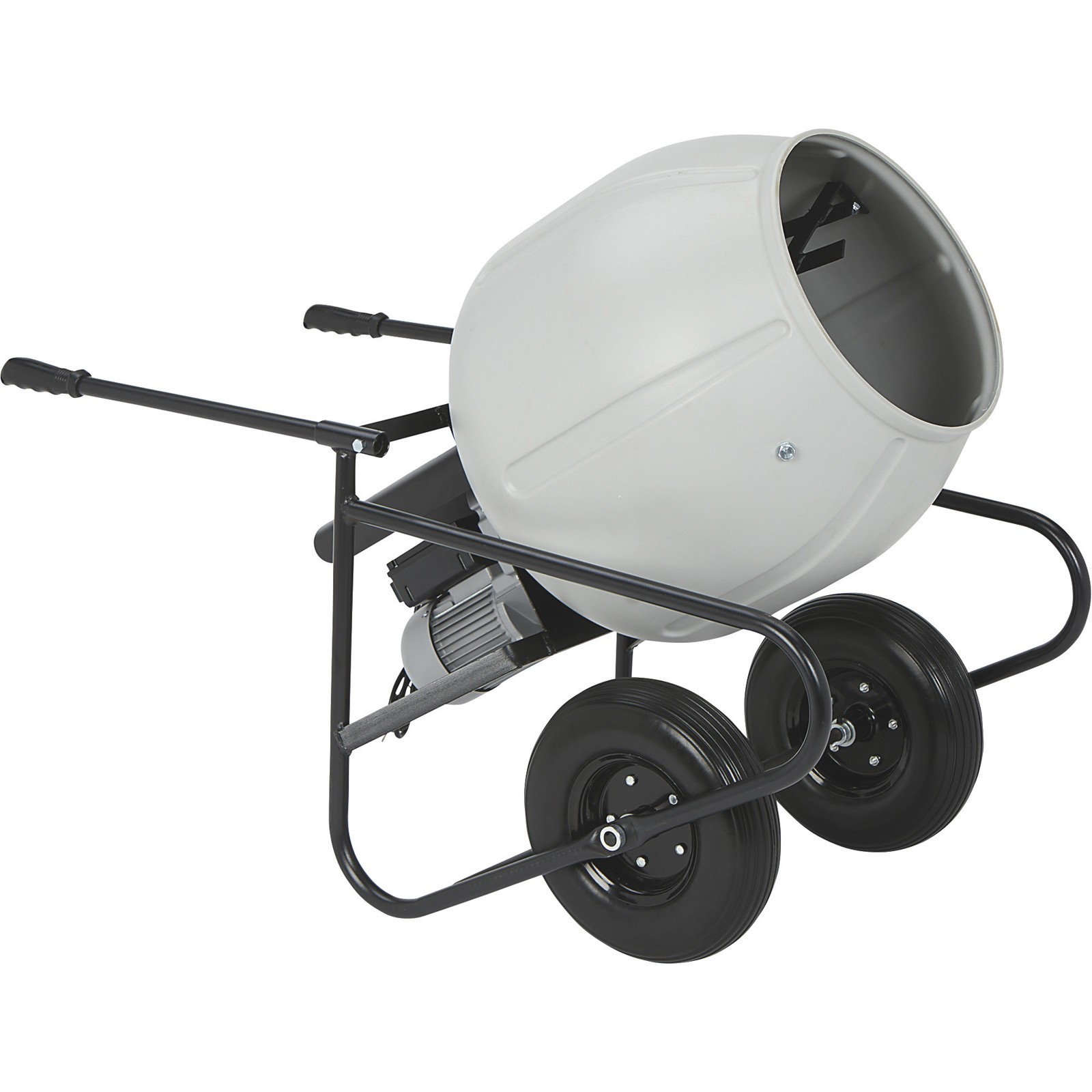 Klutch Electric Cement Mixer, 3.5 Cu. Ft. Poly Drum, 1/2 HP, 120V Electric Klutch Electric Cement Mixer, 3.5 Cu. Ft. Poly Drum, 1/2 HP, 120V Electric