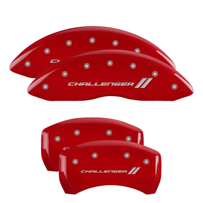 MGP 12181SCL1RD Red Brake Caliper Covers for 2011-2023 Dodge Challenger/Charger