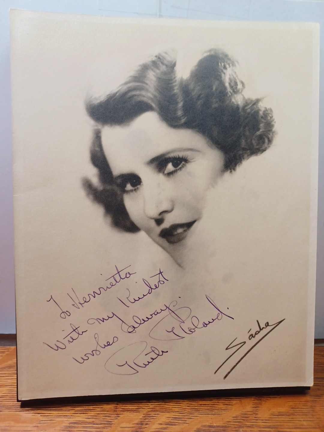 30\'s Hand Signed Autographed Silent Film Actress Ruth Roland Photo 8x10 RRP 990