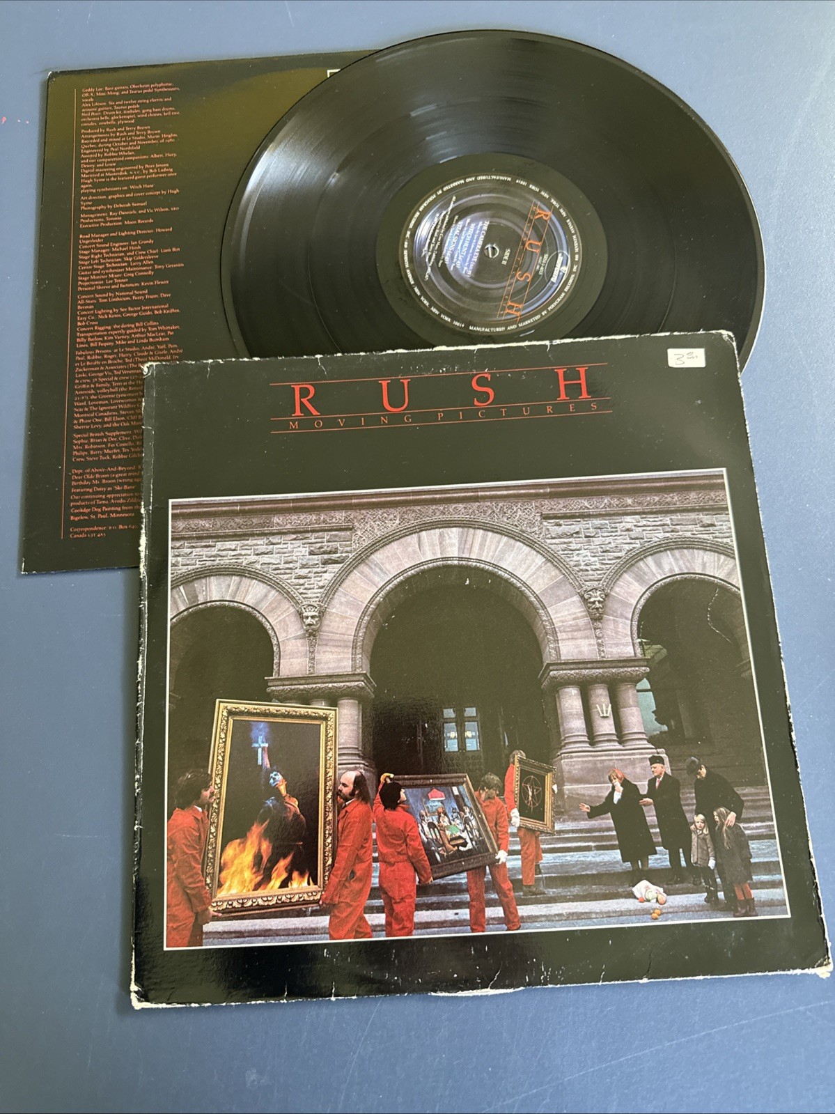 RUSH - Moving Pictures Vintage LP Vinyl VG+/VG