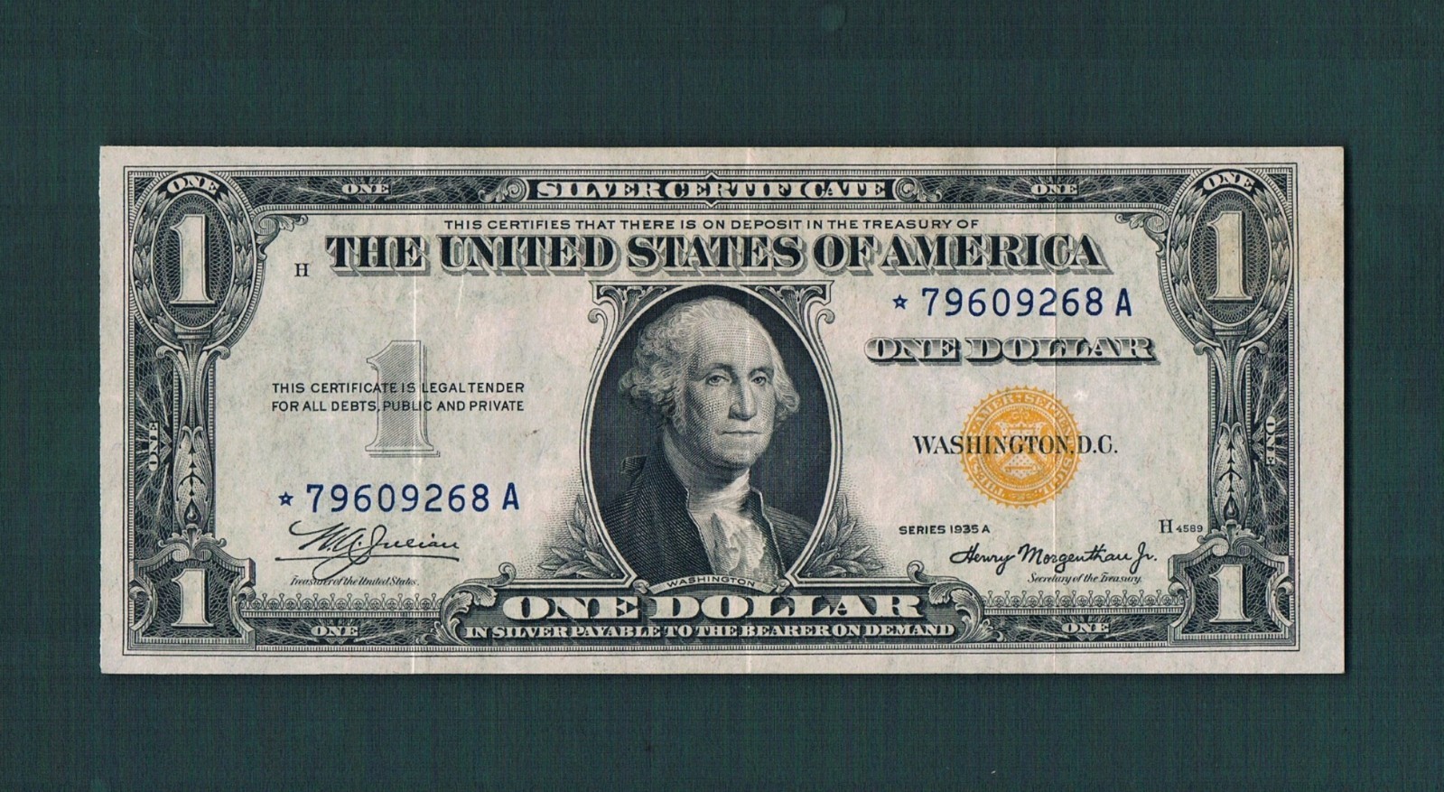 $1.00 1935A Fr#2306 Silver Certificate North Africa STAR Note~Nice(VF+/XF)&EPQ