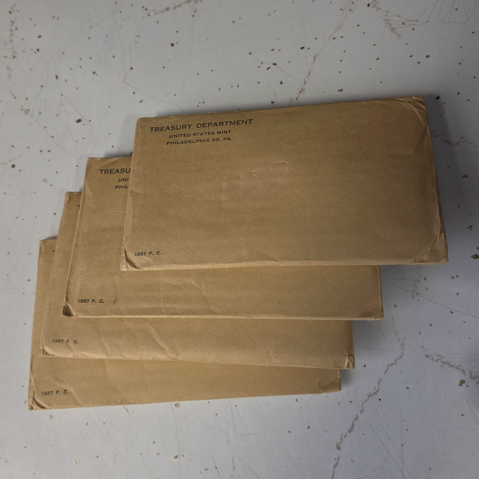 1957 Proof Set ~ Original Envelope ~ US Mint 90% Silver Coins 1957 Proof Set ~ Original Envelope ~ US Mint 90% Silver Coins