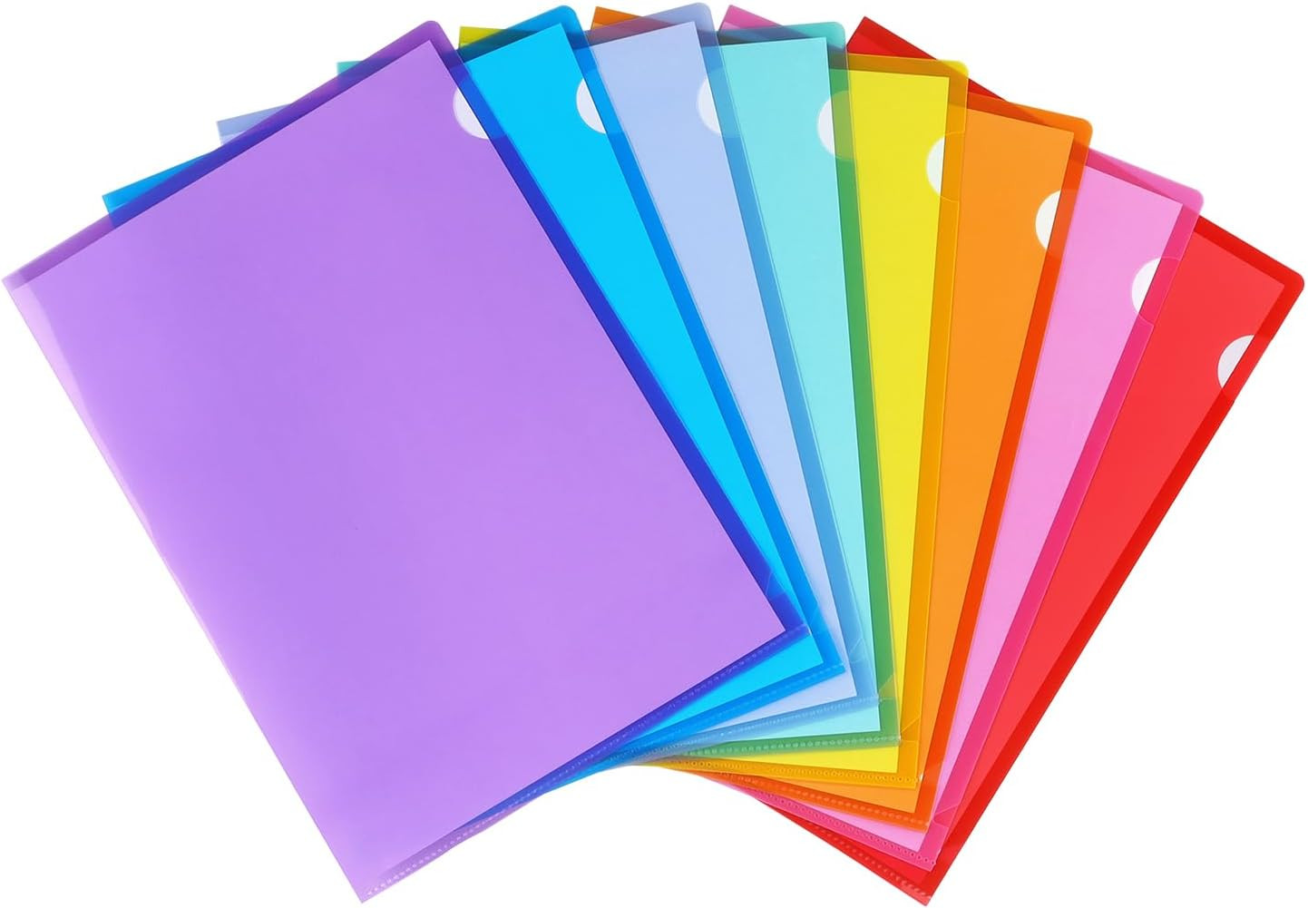 16 Pack Clear Plastic Document Sleeves 8 Colors Letter Size Paper Sheet Protecto 16 Pack Clear Plastic Document Sleeves 8 Colors Letter Size Paper Sheet Protecto