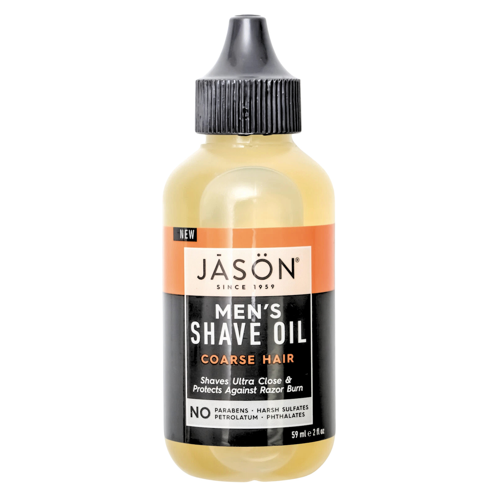 New JASON Men's Smoothing Slick Barber Shave Oil Lube Softens Coarse Hair 2oz 