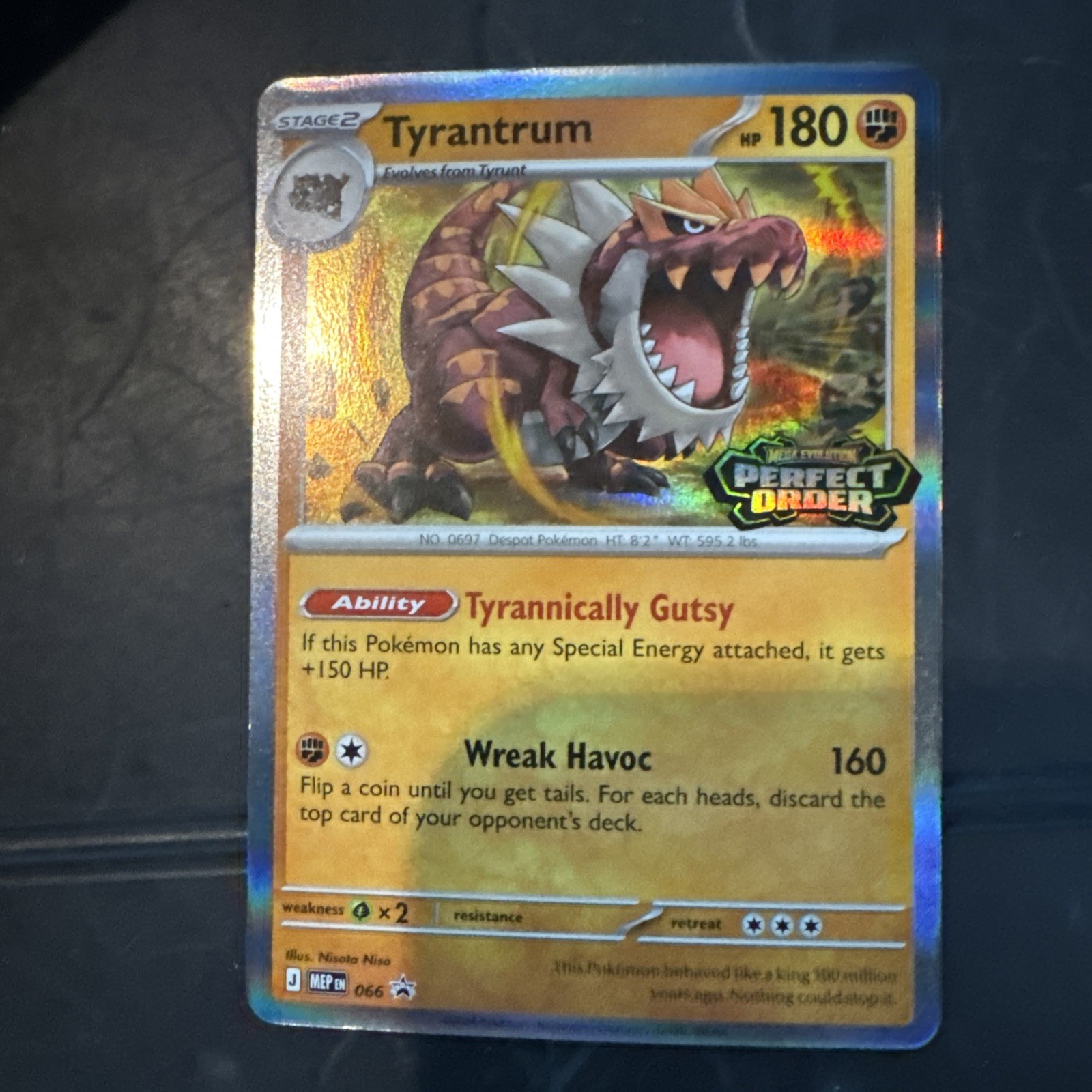 Pokemon TCG Tyrantrum 066 Mega Evolution Promo Holo 180 NM English