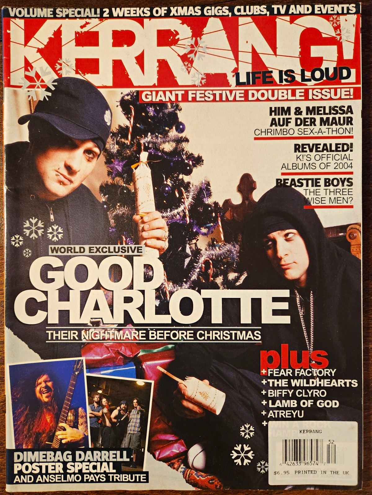 Kerrang Special Issue Dec 2004 Vol Special 2 #52 Good Charlotte Cover Kerrang Special Issue Dec 2004 Vol Special 2 #52 Good Charlotte Cover