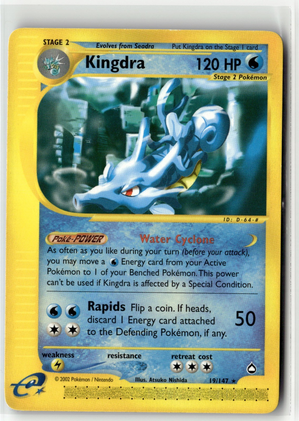 Kingdra (19) Rare Aquapolis 019/147 NM