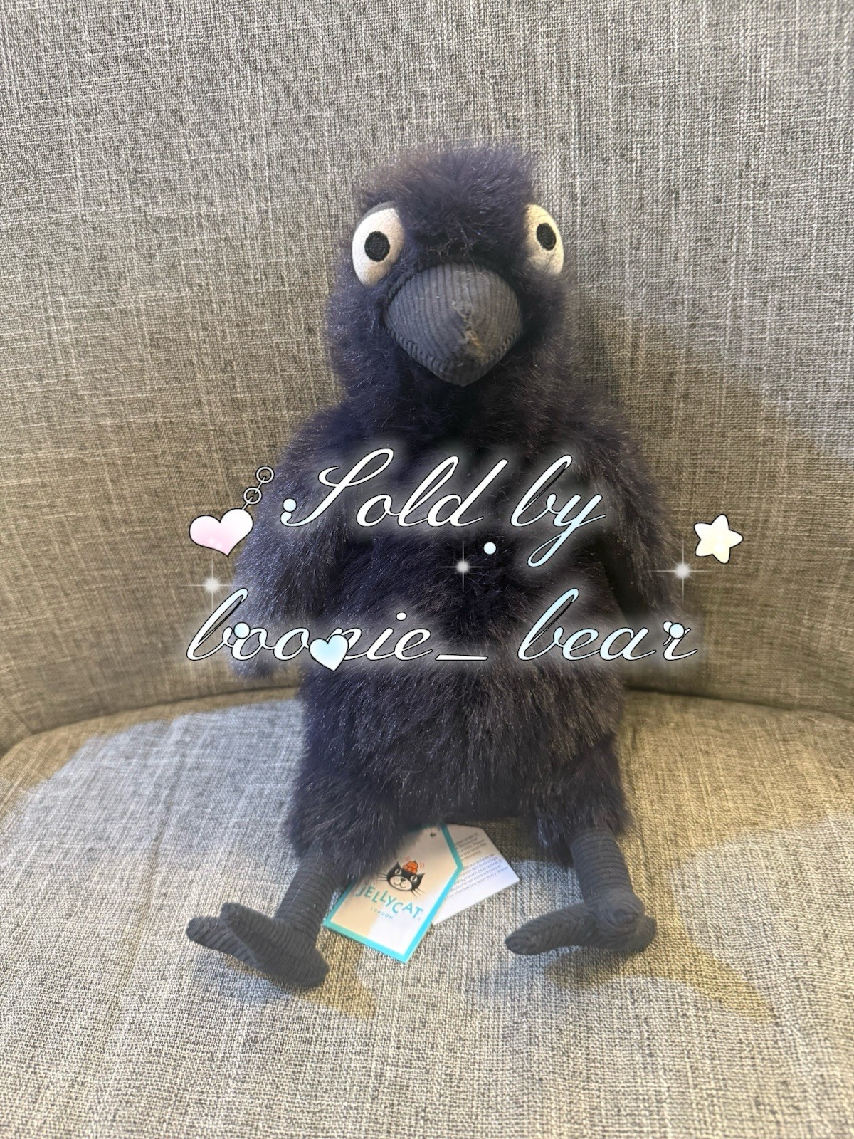 Jellycat Hocus Crow BNWT - Out Of Stock- 100% Authentic